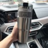 泰硕 Handheld glass, capacious cup stainless steel with glass, coffee transport