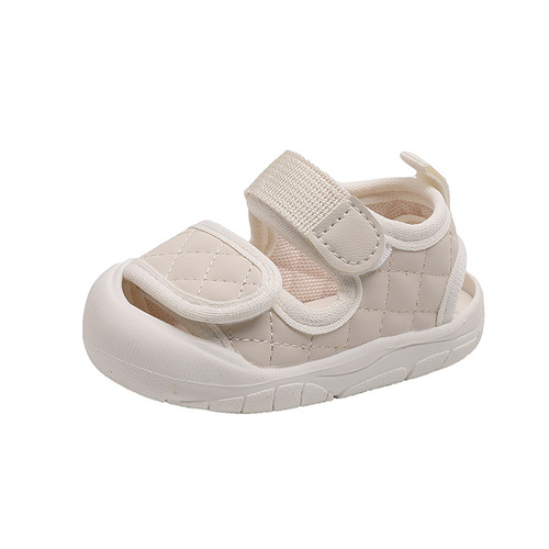 Xiaoxiangfeng baby shoes 1-3 years old baby girl Baotou sandals toddler shoes baby soft bottom boys beach shoes 1-3 years old
