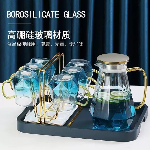 Цветной стеклянный стакан ромб креативный модный дом высокий цвет кружка с высоким содержанием боросиликатного термостойкого стекла алмазный горшок