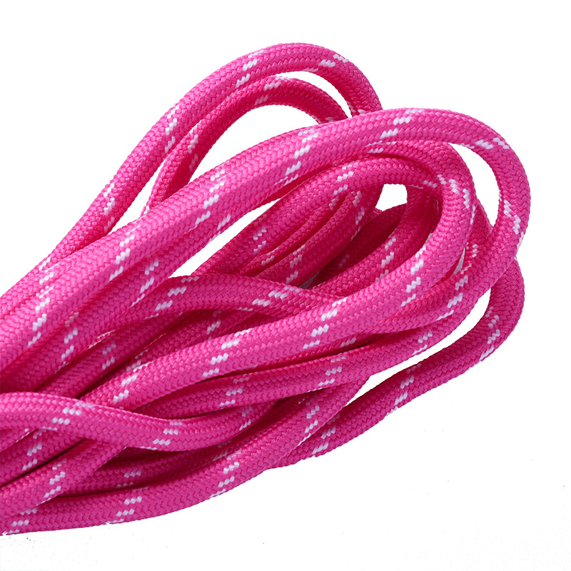 Cuerdas de poliéster coloridas de 5 mm cuerdas redondas cuerdas de agrupación resistentes al desgaste DIY cuerdas tejidas a mano colgante de llaver creativo