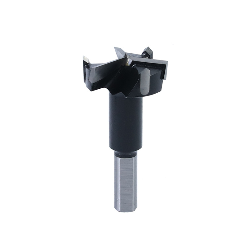 Máquina de grabado al por mayor, abridor de 35 agujeros, broca para trabajar la madera, vástago de 1/2, sierra de aleación de tres hojas, broca de bisagra tres en uno.