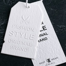 吊牌卡服装店衣服标签logo定 做女装挂牌男女童装免费设计商标