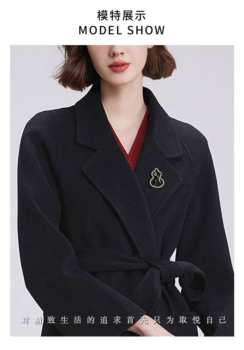 国风福绿葫芦胸针小众时尚百搭平安竹胸花新品轻奢高级