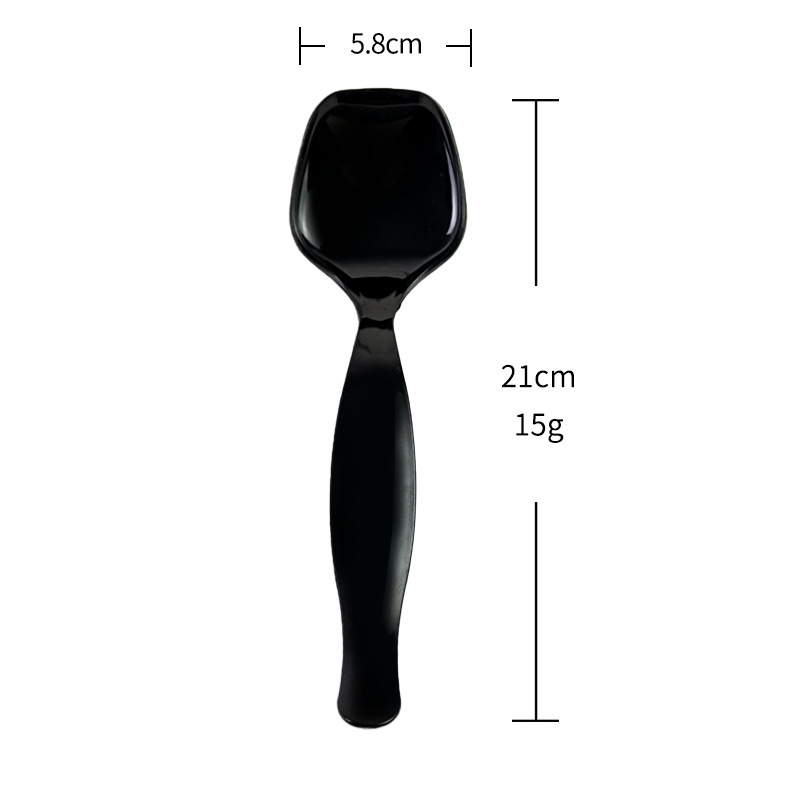 Large black spoon