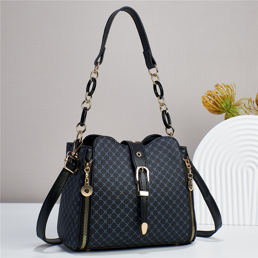 Bolso Tipo Cubo Vintage para Mujer de PU para Uso Diario