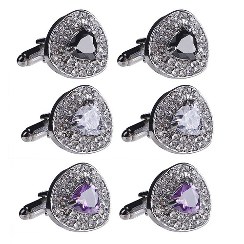 New cufflinks, fashionable love French cufflinks, creative women's cufflinks and cufflinks, fashion clothing shirt accessories