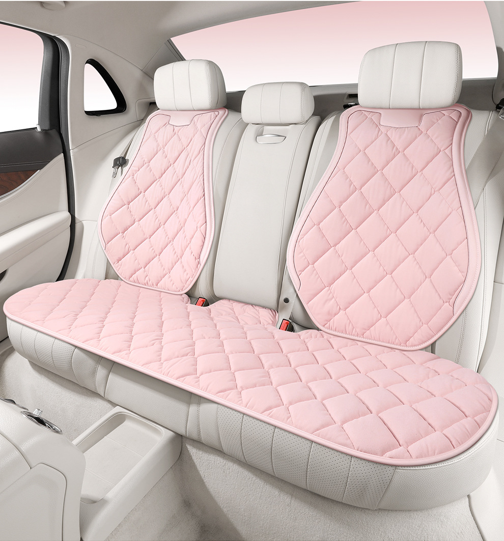 Car Seat Cushion Winter Plush Fabric Seat Pad Car Seat Mat Interior Accessories High-End Decorative Seat Cover Warm and Simple
