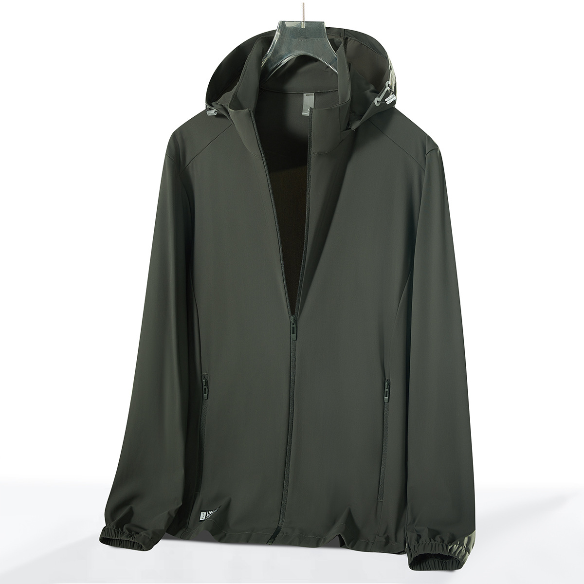 Summer Ice Silk Sun Protection Clothing Men's Loose Hooded Quick-drying Skin Clothing Outdoor Mountaineering Sports Sun Protection Clothing Fishing Clothing