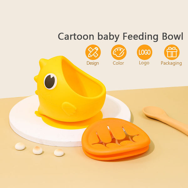 Wholesale Kids Baby Products Dining Bowls Silicone Dinosaur