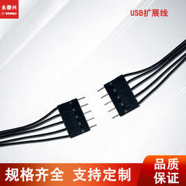 电脑主板USB9针一分二电子内线扩展线端子线接电源线批发工厂延长