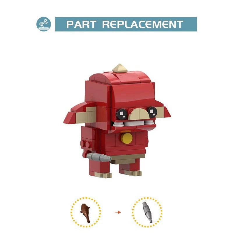 Конструктор MOC, совместимый с Lego 63737 Parlblin Haralu Pork Head Monster, игрушка окружение
