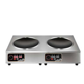 电磁炉厂家直销多头大功率旋钮式商用电磁炉煲仔饭机双眼双灶工厂
