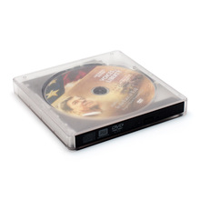 厂家 透明DVD刻录机TYPE-C笔记本外接CD/DVD音乐播放器移动光驱盒