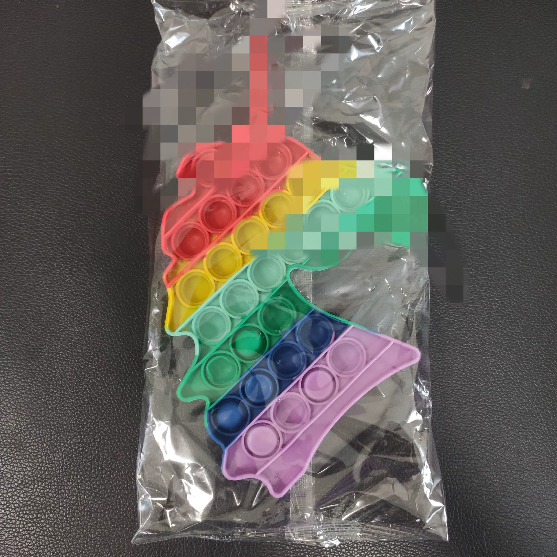 Rainbow silicone dinosaur, anti-stress, unicorn, material