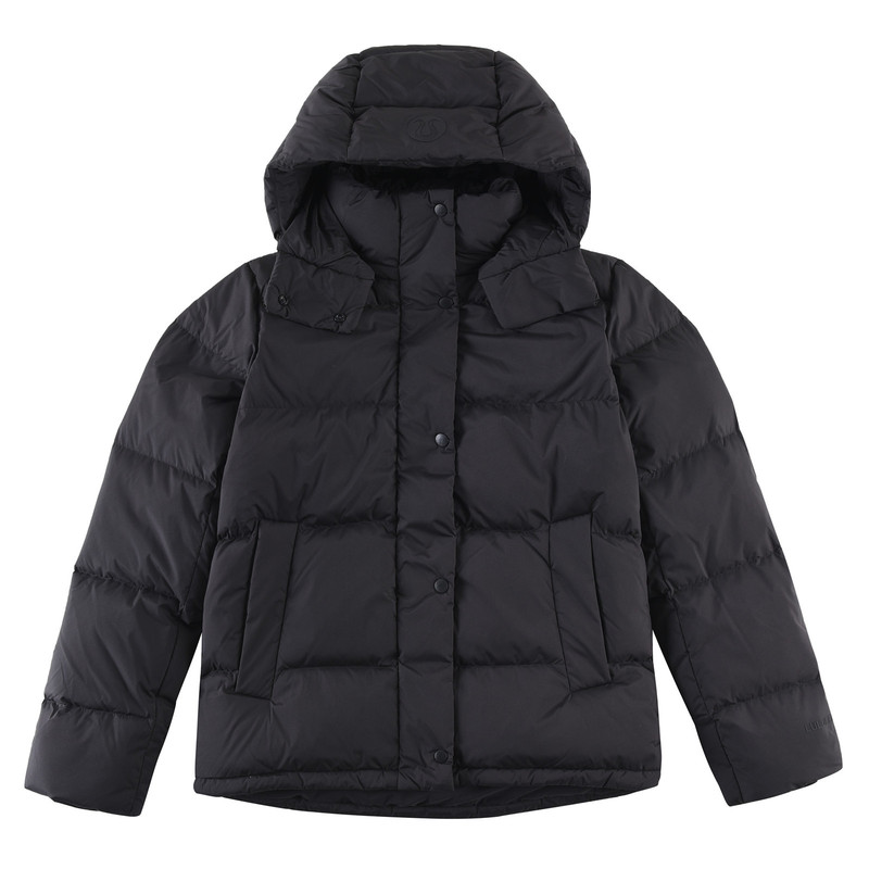 Lulu down Jacket Puff Five-Compartment Duck down Casual Warm Waist-Cinching Coat Slimming Hooded Fashionable Versatile Cold-Proof