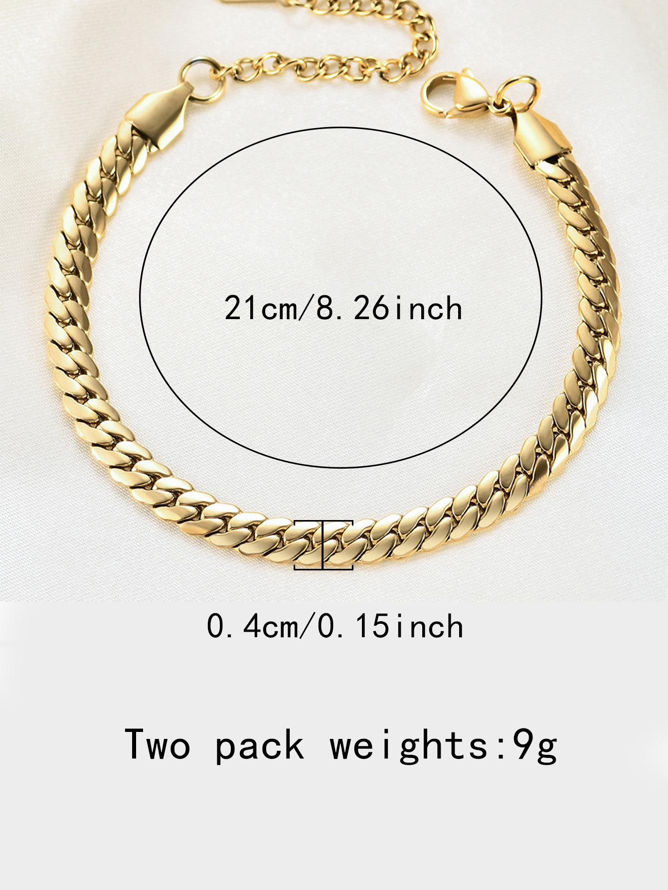 Women's Gender Plating Design Titanium Steel Lady Modern Style Classic Style Plating Solid Color Grain Bracelets