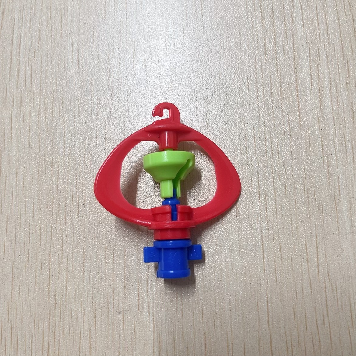 Rojo marco rojo rociador micro-rociador invernadero agrícola invertido suspensión 360 grados rotación automática horticultura rociador riego