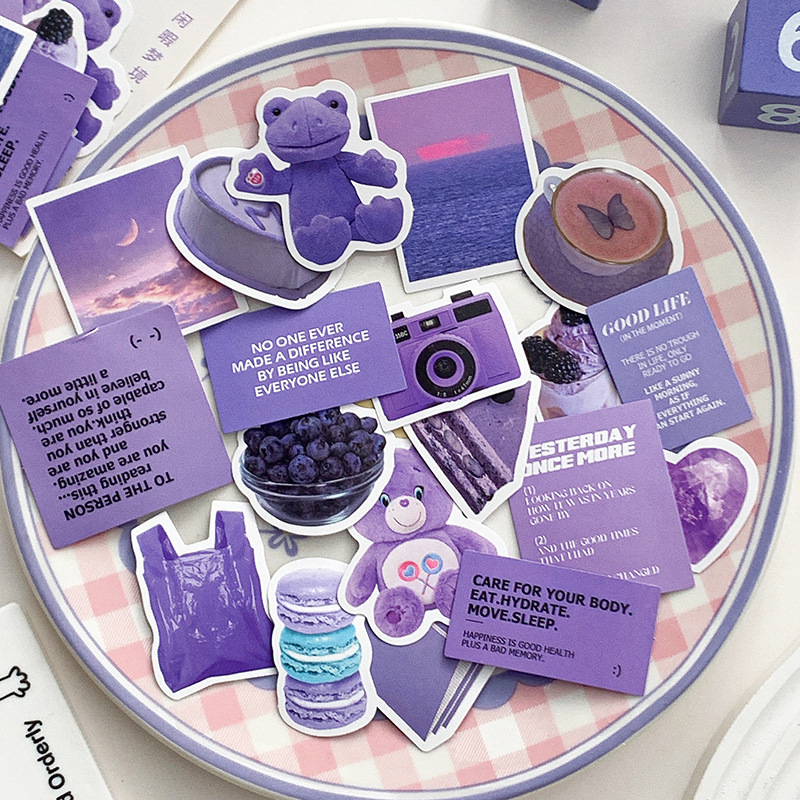 甜酷少女y2k美式甜心电波无粘性素材纸英文格纹手帐装饰打底背景详情20