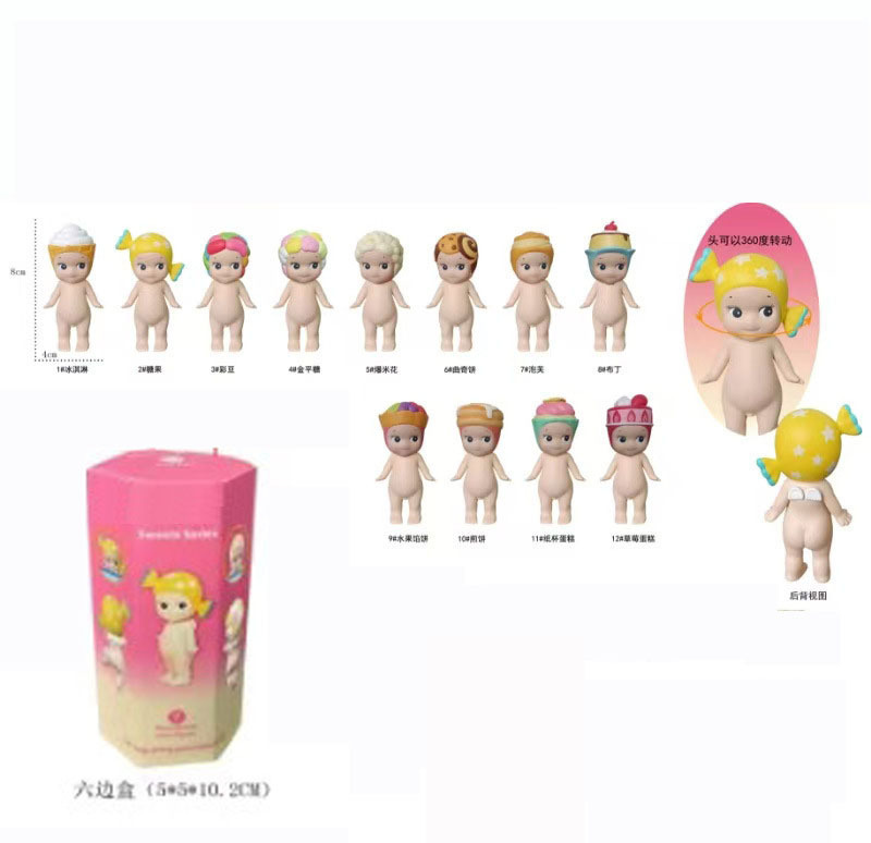 Figura Sorpresa en Caja Ciega, Empaquetada Individualmente, Decoración para Coche, Juguete Moderno para Escritorio, Muñeco de Gato en Caja Ciega, Soporte para Teléfono.