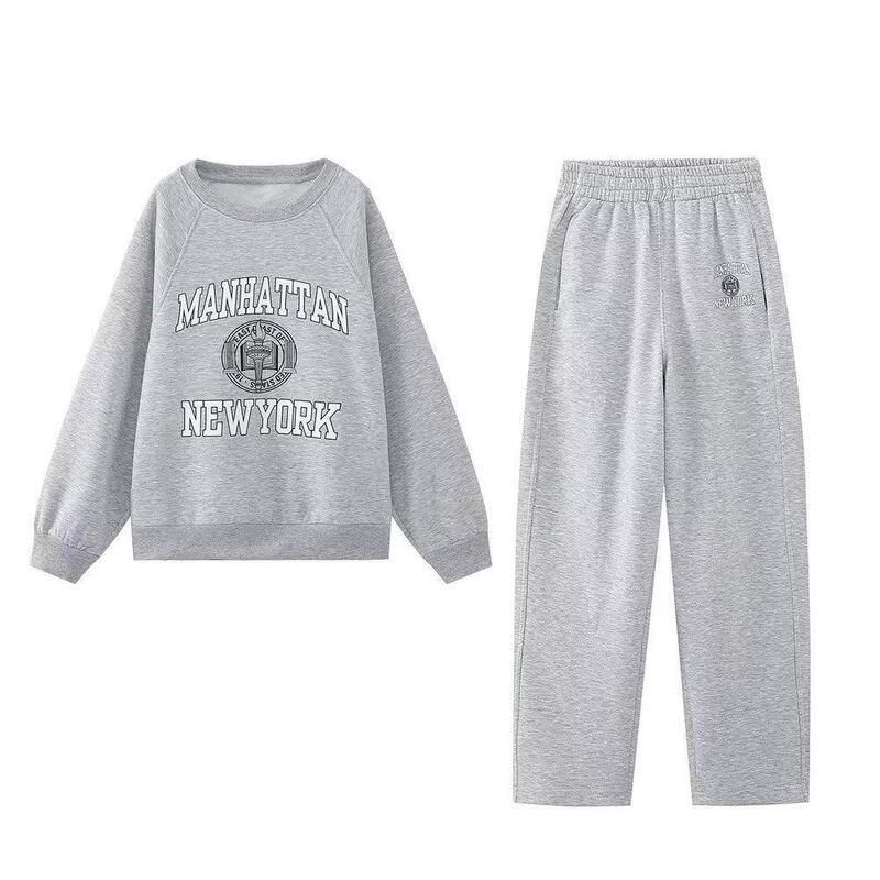 TAOP & ZA Early Autumn New Women's Elegant High Waist Slimming School Team Style Printing Jogging Pants 05584821803