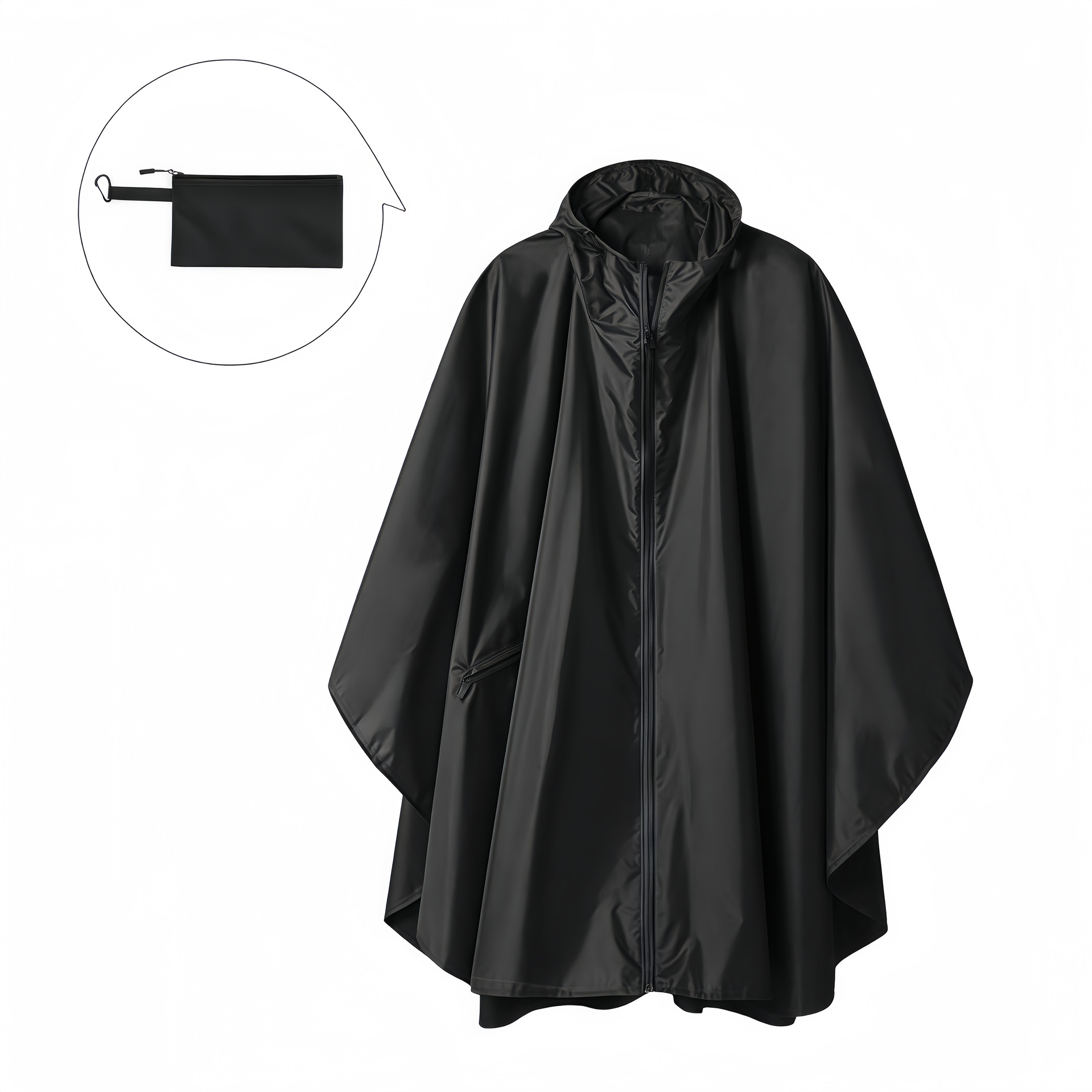 Poliéster 3 - en - 1 al aire libre chaqueta de lluvia viajar multifuncional caminata montañosa bicicleta conveniente para llevar capa chaqueta de lluvia al por mayor
