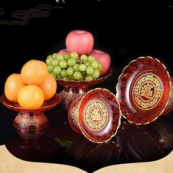 For fruit disk household high -footed confession plastic Buddha…