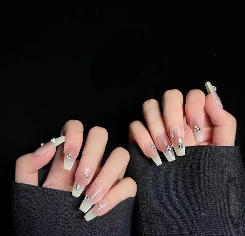 021 pure manual phototherapy wearing nail thick milk latte wearing nail wholesale finished product reuse nail patch 021 pure manual phototherapy wearing nail thick milk latte wearing nail wholesale finished product reuse nail patch