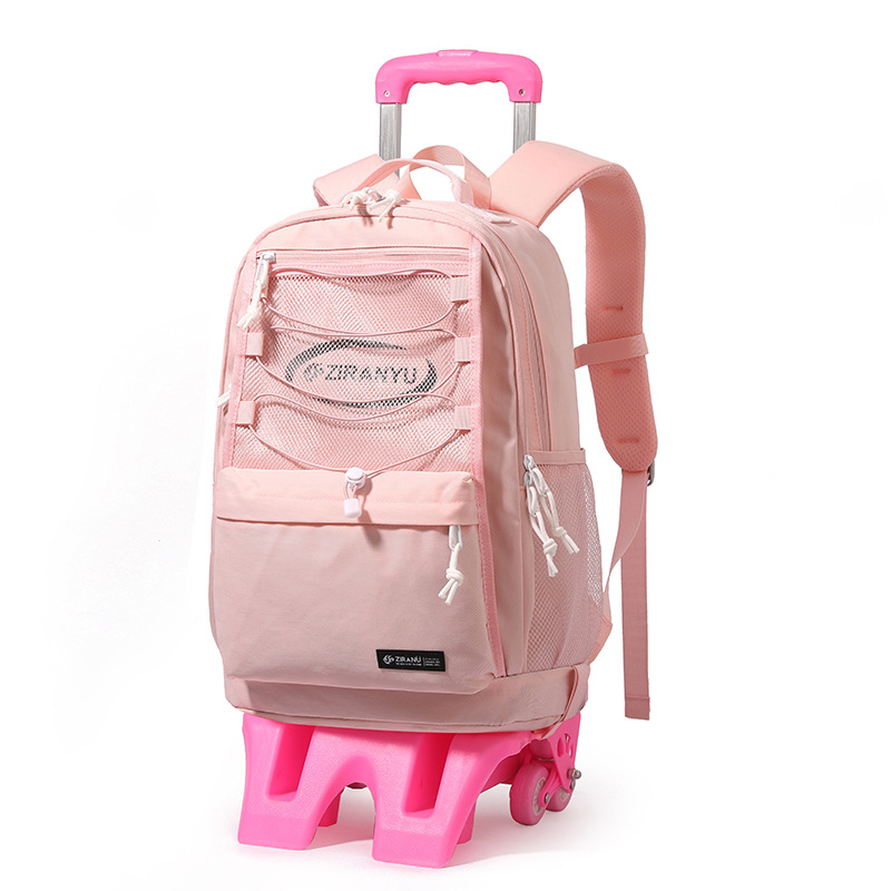 Pescado natural transfronterizo nueva bolsa de la escuela primaria estudiante masculino y femenino Grado 2-6 de gran capacidad mochila desmontable