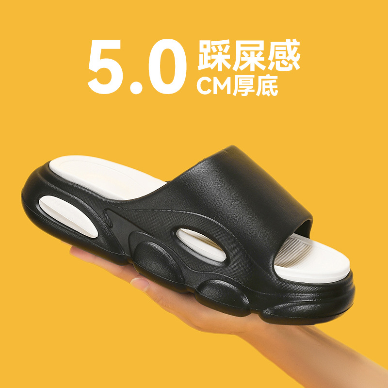 Zapatillas deportivas desmontables para hombre verano suela gruesa sensación de mierda chanclas interior y exterior antideslizantes eva sandalias y zapatillas