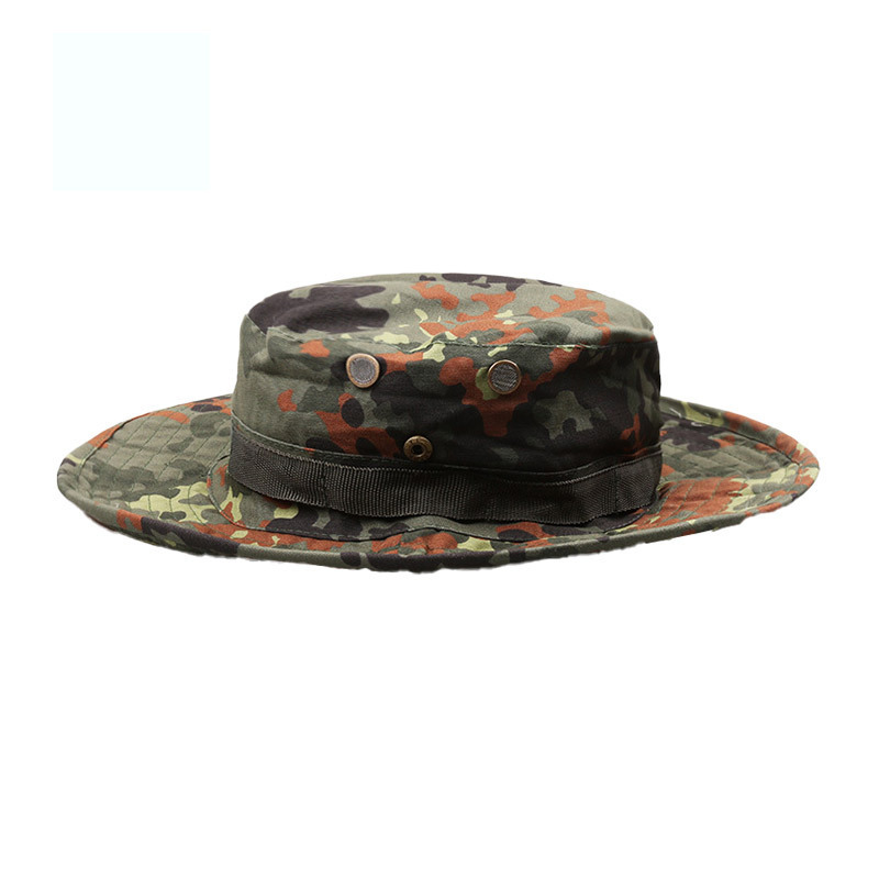 En verano, el camuflaje al aire libre, el sombrero de benny, el gran alero, el campamento de pesca, el montañismo, el borde redondo, el sombrero del pescador, el sombrero de los fanáticos del ejército, el sombrero de sombra, todo tipo de sombreros.