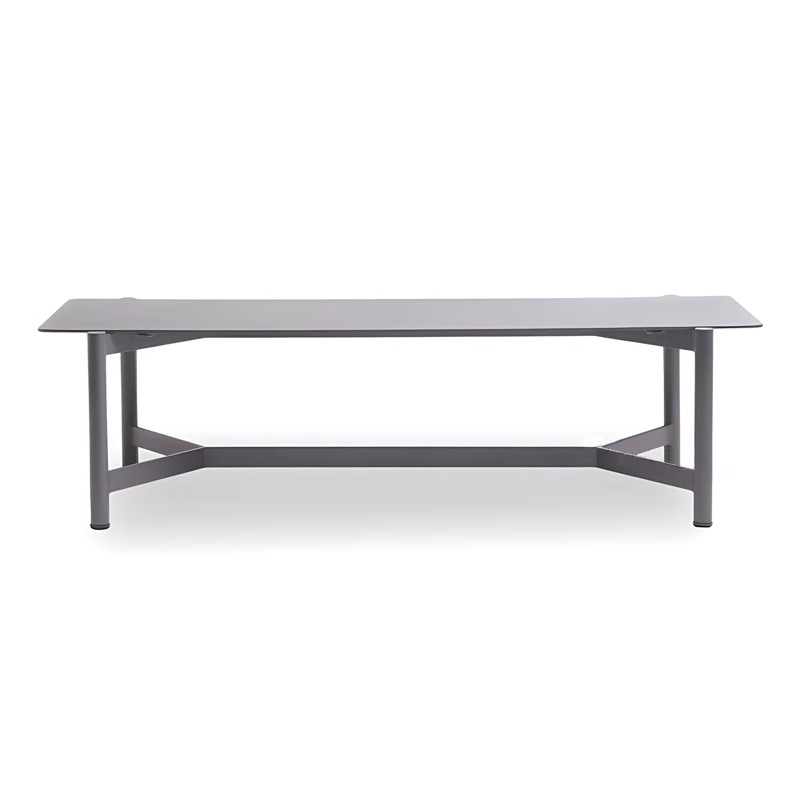 Sofá de aleación de aluminio al aire libre Patio a prueba de lluvia y protector solar Jardín Villa Terraza Diseñador Muebles de combinación de ocio nórdico