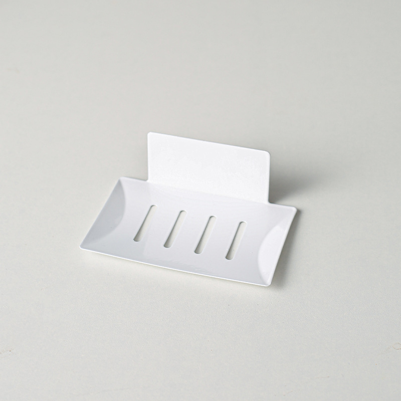 Caja de jabón transfronteriza de Amazon sin perforar plato de jabón de drenaje montado en la pared baño caja de almacenamiento de jabón doméstico