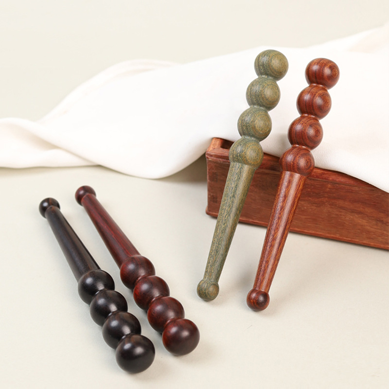 Factory wholesale acupressure pens, acupressure sticks, solid wood acupressure massage sticks, meridian pens, meridian massage sticks, and muscle-relaxing sticks for cross-border e-commerce.