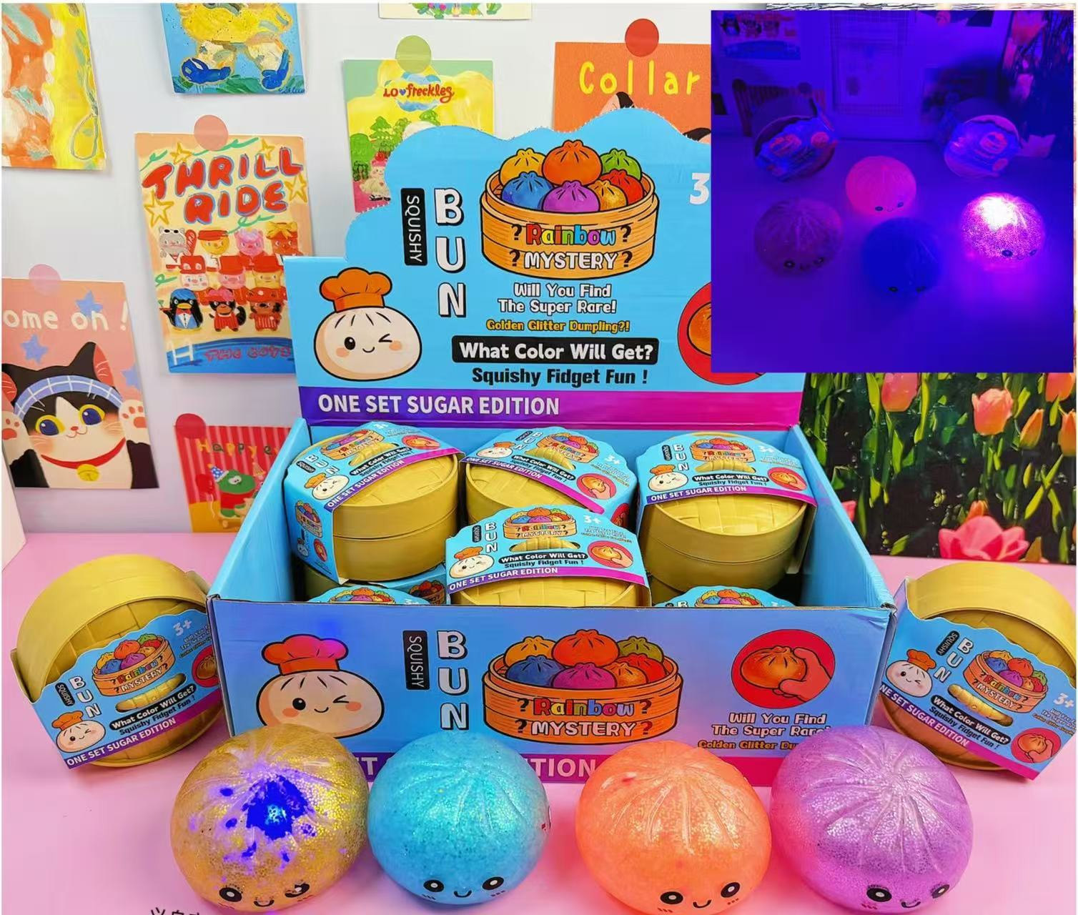 Bollos de expresión grande con luz de Goma de frutas