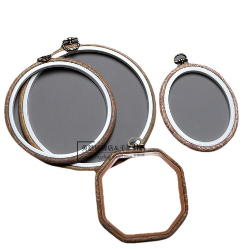 Retro embroidery flower stretcher flower stretcher antique square embroidery frame picture frame display embroidery stretcher oval decorative embroidery shed