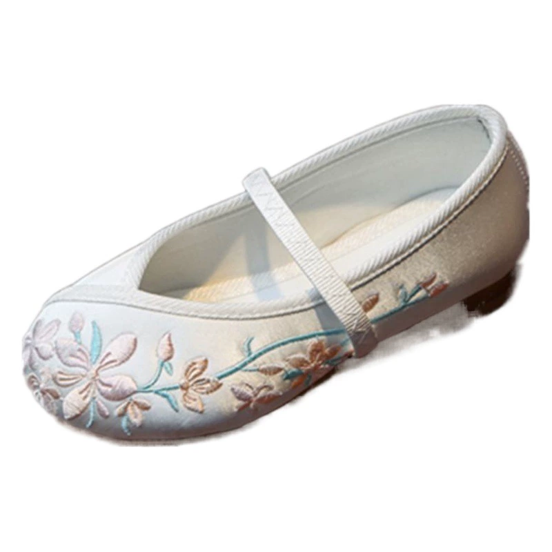 Женская обувь Hanfu, детская обувь с вышивкой ручной работы, старинная обувь, детская обувь в китайском стиле, обувь из ткани Old Beijing