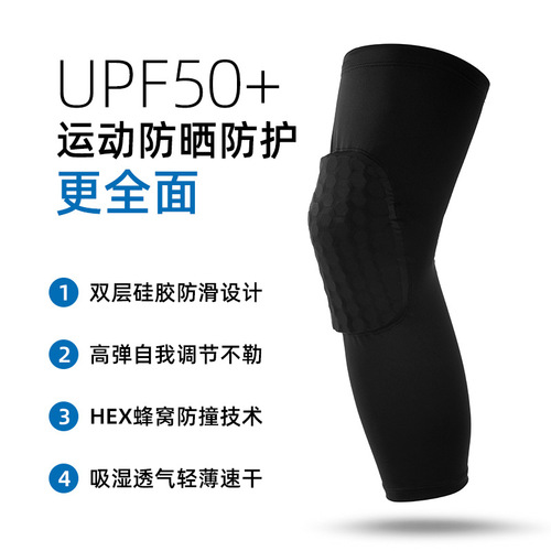 Honeycomb Anti-collision Sports Knee Pads to Protect Knees and Patella Leg Guards Outdoor Basketball Running Leg Covers Sporting Goods Wholesale