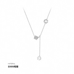 S999純銀小蛮腰フリンジペンダントのネックレス