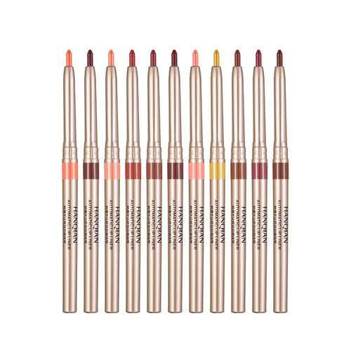 Han Qian automatic rotating lip liner small batch lipstick pen waterproof long-lasting matte female hook line lip pencil makeup wholesale
