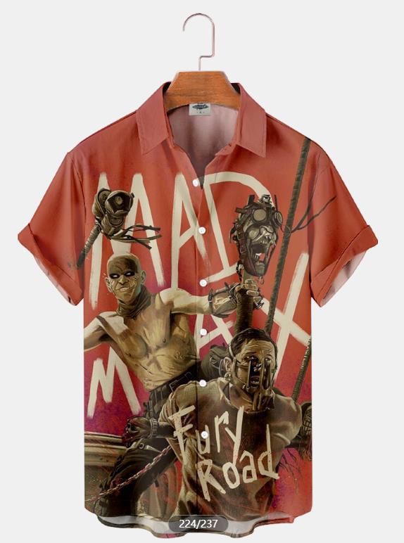 Tendencia de la moda para hombres Camisa de manga corta hawaiana Camisa estampada digital 3D Estilo explosivo transfronterizo de Amazon