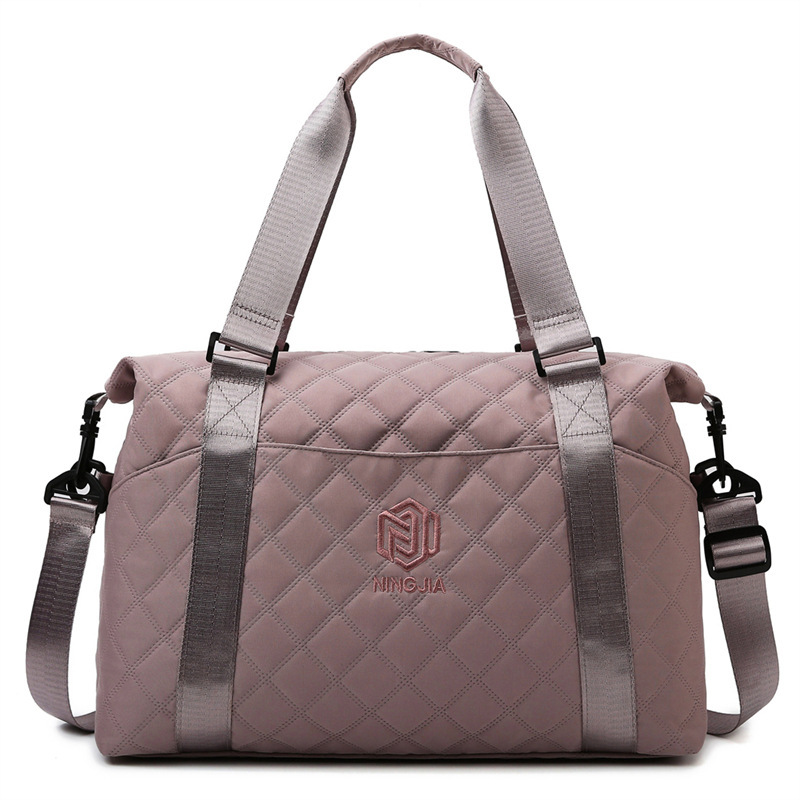 Bolsa de viaje transfronteriza Lingerie para mujeres ligera estilo coreano paquete de fitness de tramo inclinado sensación de gran capacidad bolsa de viaje
