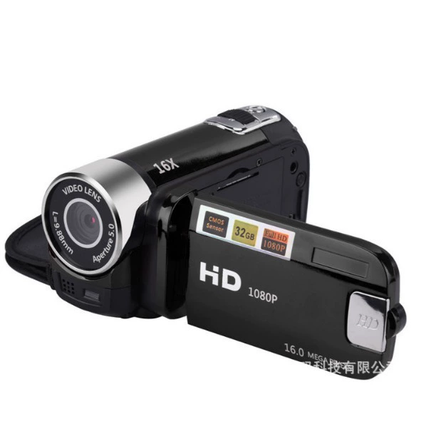 Цифровая камера D90, 16 МП, Full HD 1080p, 2.7" поворотный LCD, 16x цифровой зум