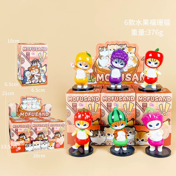 6 fruit Fushan Cat [Blind Box + Display Box]