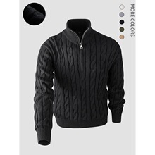 T 59981 High Neck Half-Zip Sweater ���I�����ë�� �羳�W����