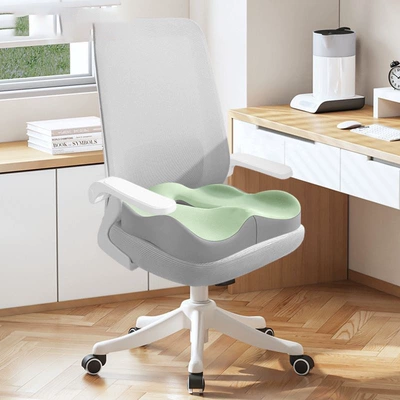 Headrest: One-Piece Cushion Cushion Office - gray-green-color-matching-cushion-one-size-fits-all-cushion