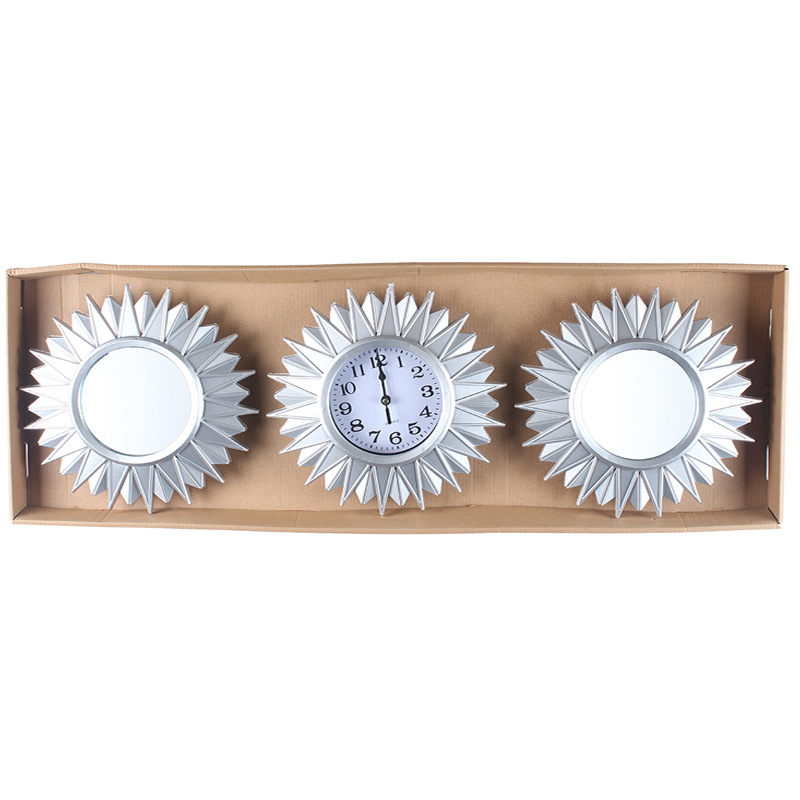 Reloj de pared europeo/americano moderno simple, reloj triple decorativo, reloj de cuarzo creativo de moda para sala/comedor