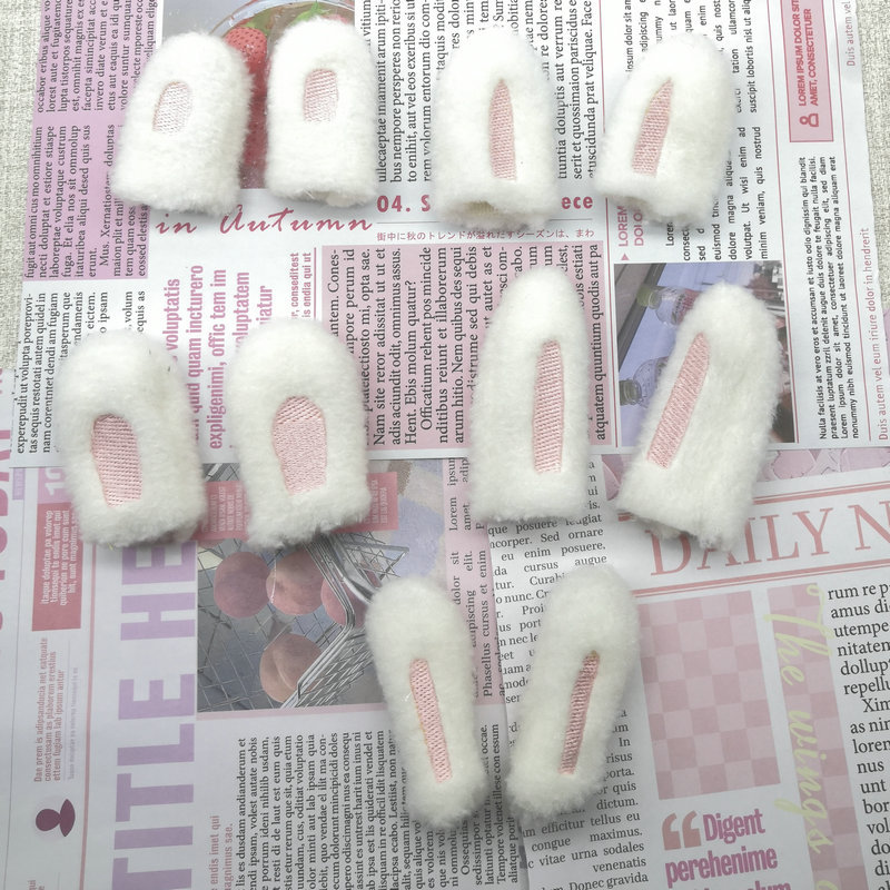 宝宝帽子包包鞋子睡衣裙子diy宝乐绒毛绒兔子耳朵辅料头箍配饰件