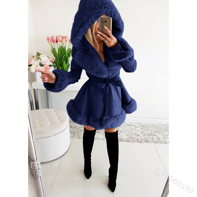 Women's Fashion Solid Color Patchwork Single Breasted Coat Coat display picture 4