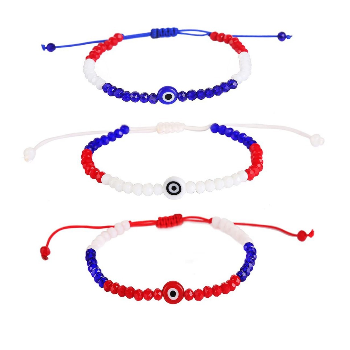Lucky Red String Evil Eye Protection Bracelet Handmade Jewelry_voghion.com