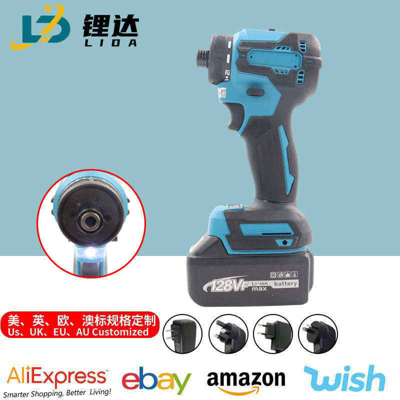 锂电无刷跨境专供牧田款起子机家用电动风炮大扭力冲击扳手大功率